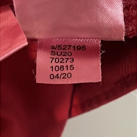 LOFT Red Frayed High Rise Skinny Crop Jeans Size 4 - Picture 12 of 14